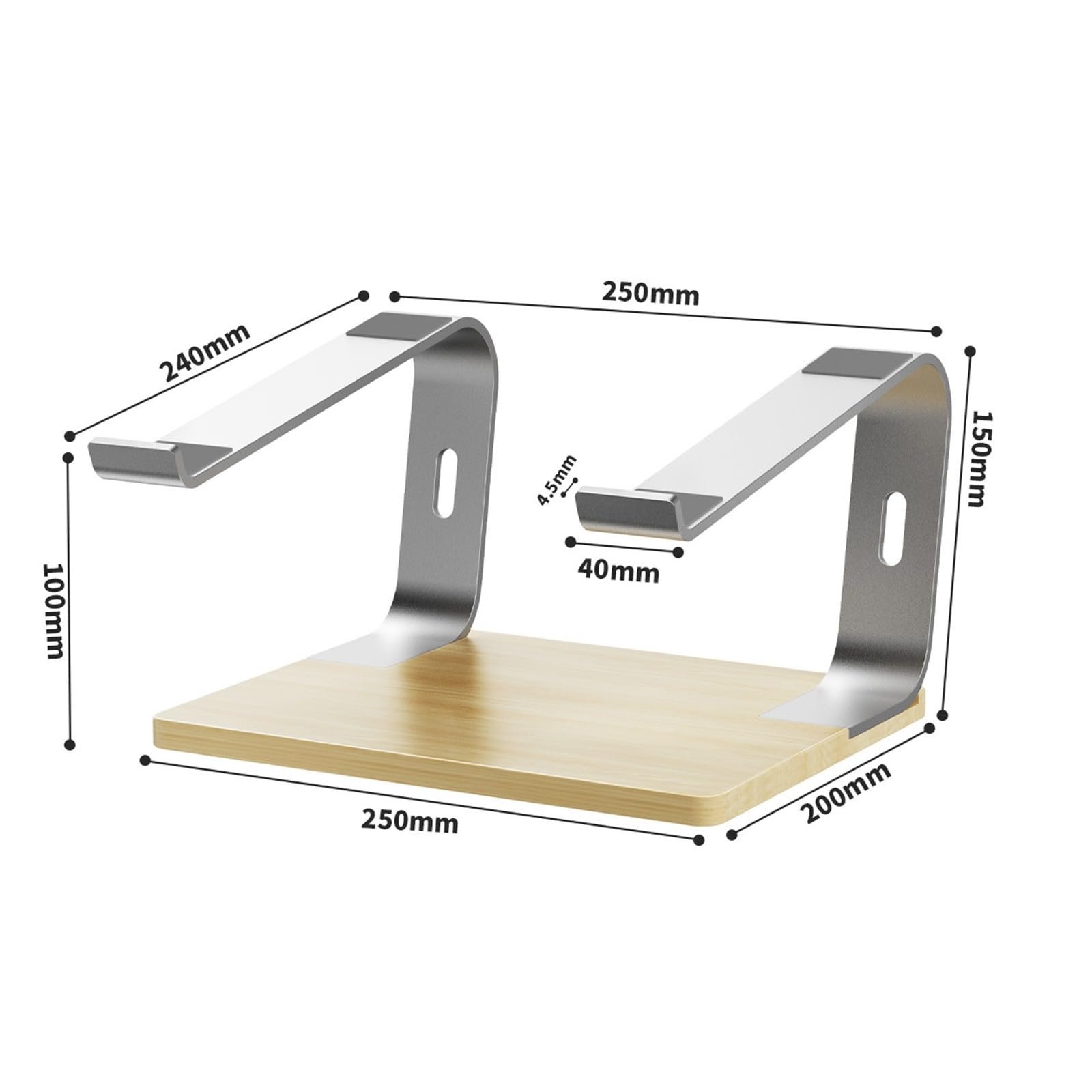 Регулируемая подставка для ноутбука Металлическая подставка для ноутбука Эргономичный держатель для компьютера Подставка для ноутбука Компьютер Алюминий Дерево, фото №3 Регулируемая подставка для ноутбука Металлическая подставка для ноутбука Эргономичный держатель для компьютера Подставка для ноутбука Компьютер Алюминий Дерево, фото №3