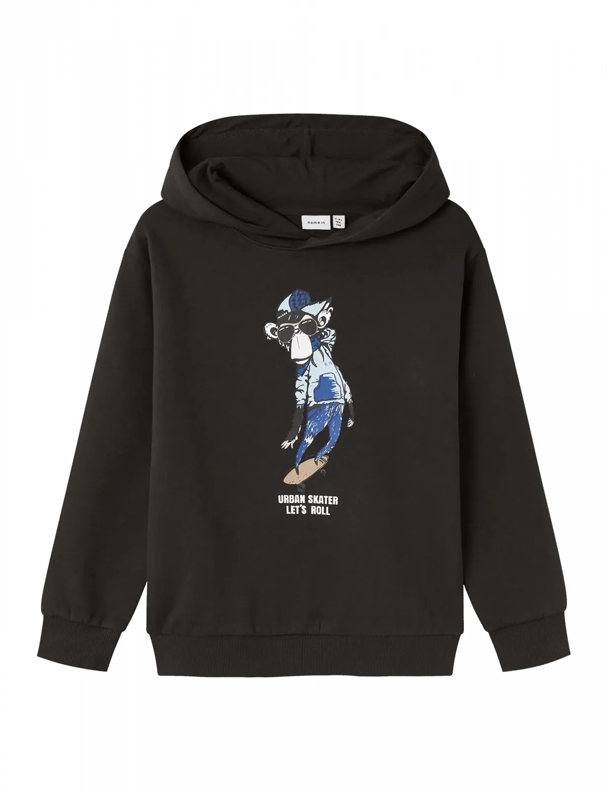 Худі NAME IT Nkmrenma LS Nreg Sweat Wh Bru для хлопчиків, фото №1 Худі NAME IT Nkmrenma LS Nreg Sweat Wh Bru для хлопчиків, фото №1