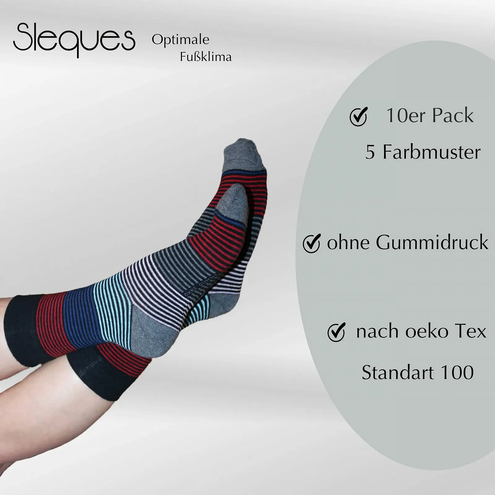 Носки Хлопковые Женские/Девичьи, 10 пар, Размер 35-42, фото №2