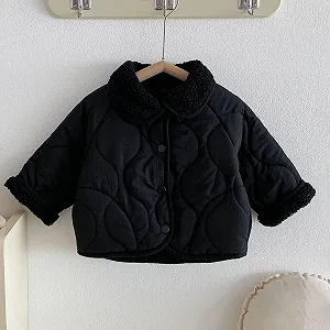 Зимняя куртка для девочек, пуховик, детская куртка, флисовая куртка-пуховик, теплая повседневная ветрозащитная пуховая куртка, уличная куртка synthetic.ua - Фото 1