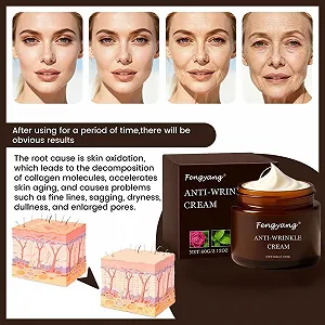 Денний крем Fengyang Retinol Anti-Ageing живильний проти зморшок для всіх типів шкіри synthetic.ua - Фото 1