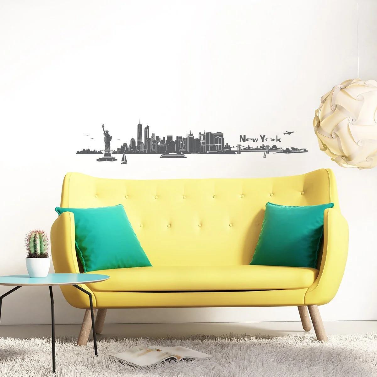 Наклейка на стену Wandkings Панорама Нью-Йорка 240 x 48 см, фото №2