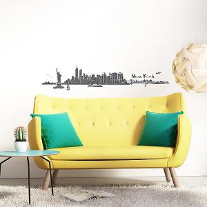 Наклейка на стіну Wandkings Панорама Нью-Йорка 240 x 48 см synthetic.ua - Фото 1