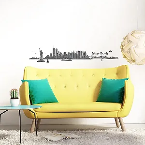 Наклейка на стіну Wandkings Панорама Нью-Йорка 240 x 48 см synthetic.ua - Фото 1