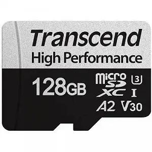 Карта памяти Transcend 128GB microSDXC class 10 UHS-I U3 A2 340S TS128GUSD340S - Фото 1