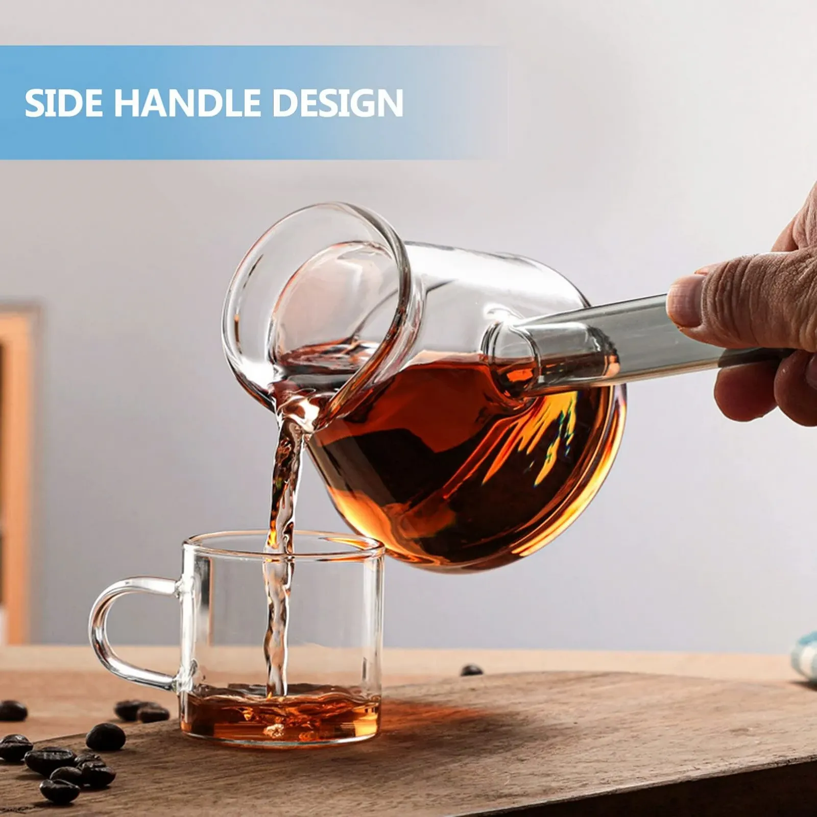 Кофейник Стеклянный Luxshiny Турецкий 450 мл, фото №2