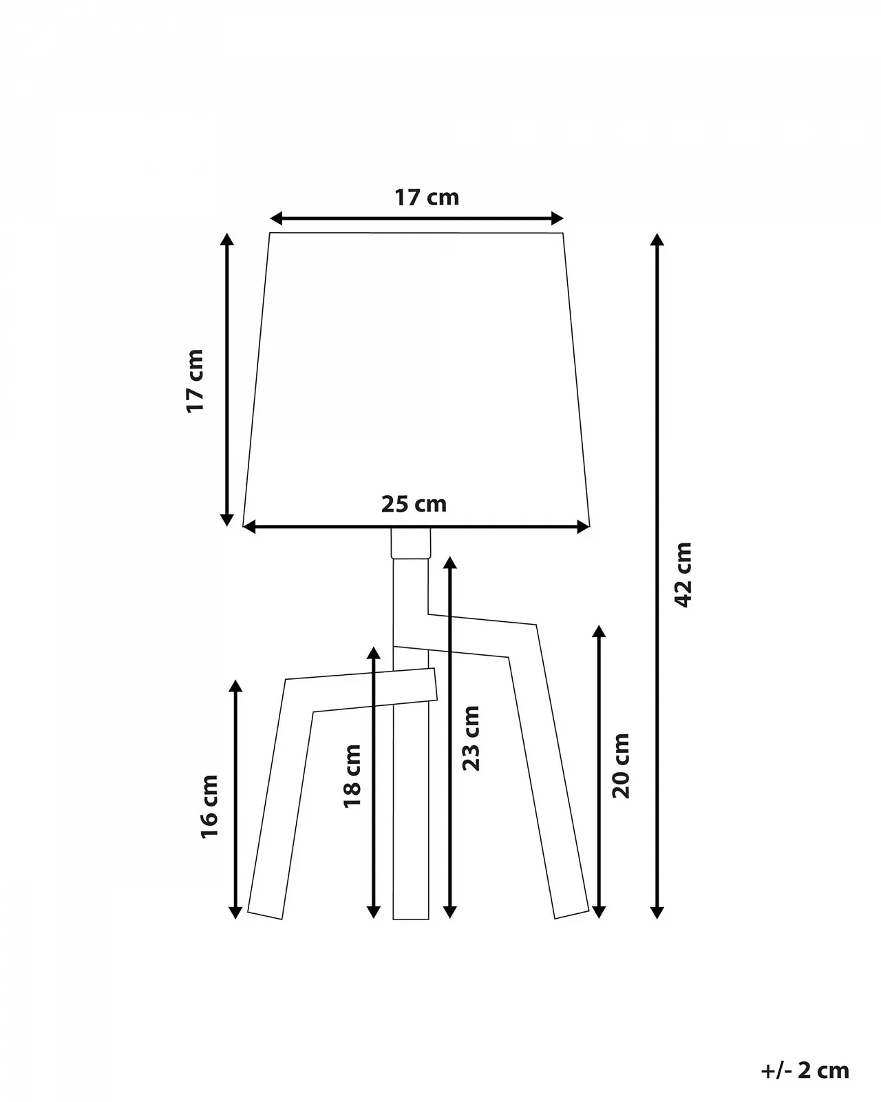 Настільна лампа Original Nalon Дерев'яна основа Біла, фото №3