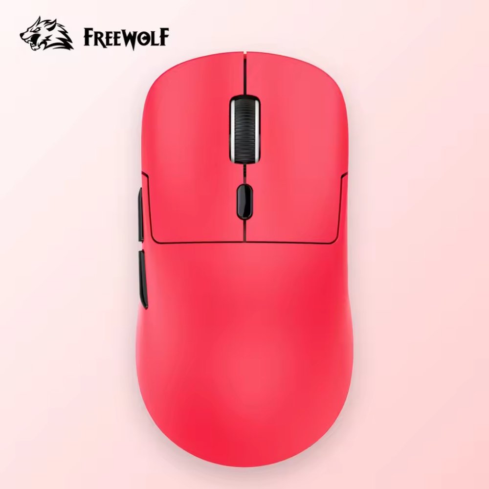 Миша FreeWolf A6 Red 24000DPI PAM3311 1000Hz 59г, фото №15