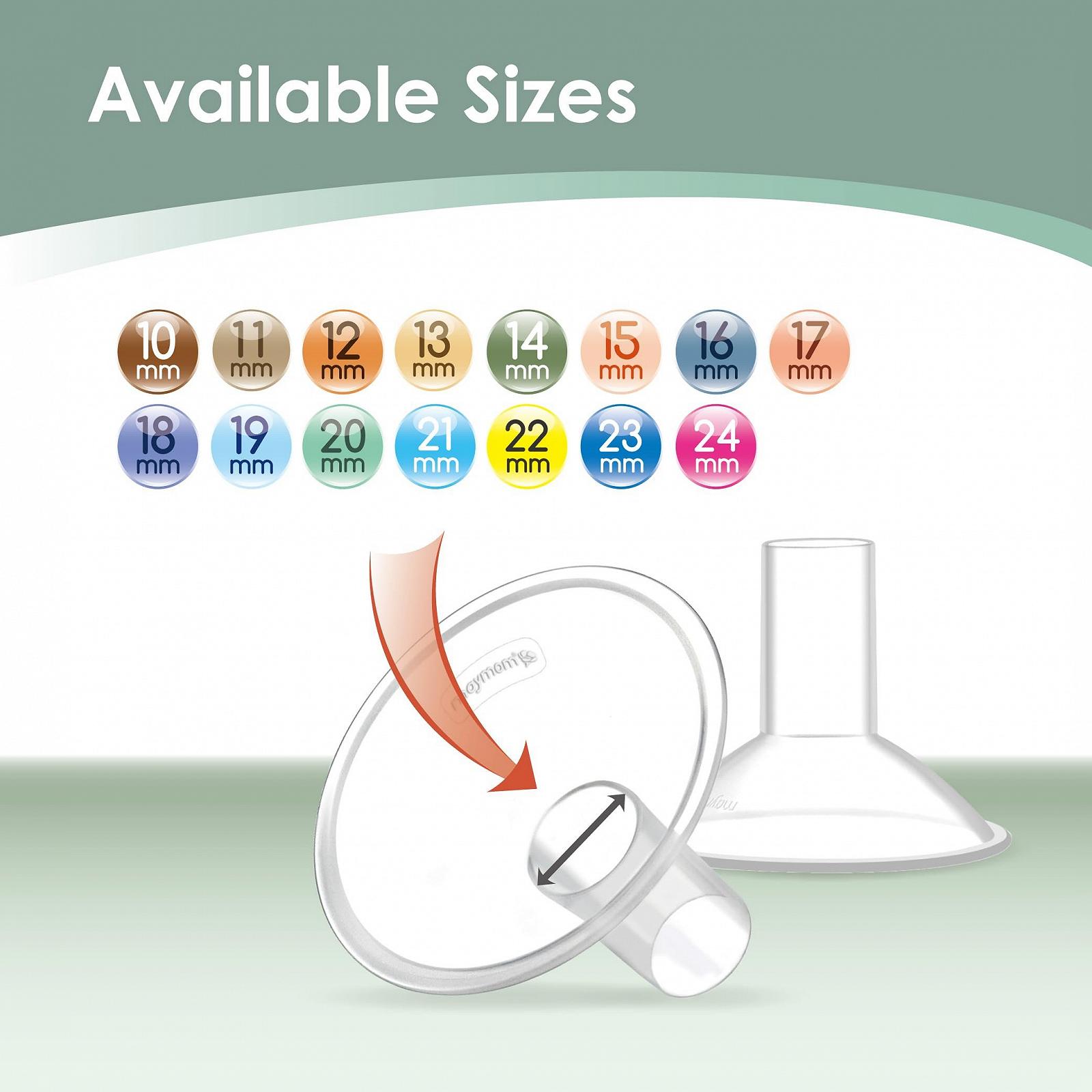 Накладка на грудь Maymom MyFit Crater Series 12 мм, двухсекционная, небольшая, совместимая с деталями молокоотсоса Medela, фото №8 Накладка на грудь Maymom MyFit Crater Series 12 мм, двухсекционная, небольшая, совместимая с деталями молокоотсоса Medela, фото №8