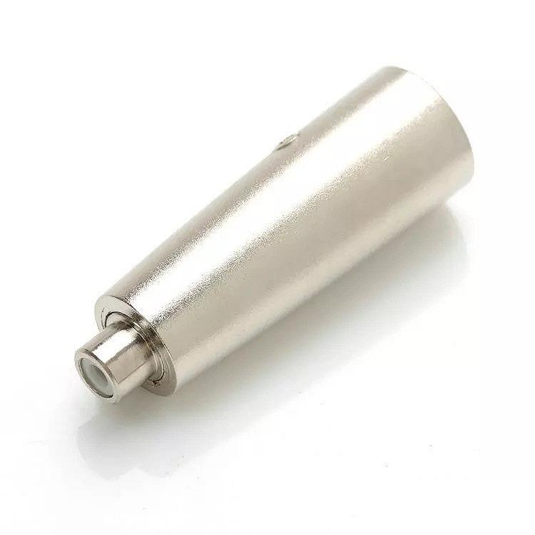 Перехідник аудіо Lucom XLR 3p-RCA M/F адаптер Metal корпус металік (62.09.8039), фото №3