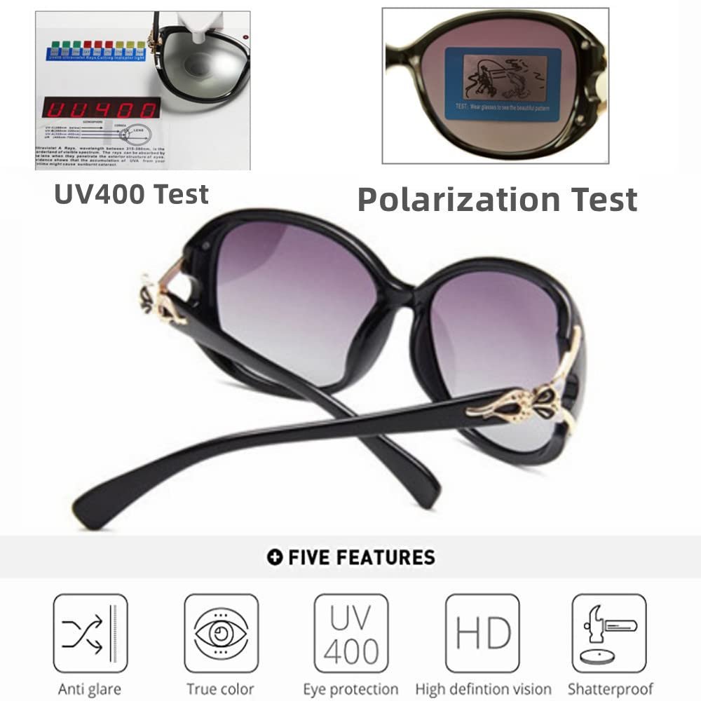 Поляризовані сонцезахисні окуляри жіночі LNTICB Великі UV400 protection Classic Trendy, фото №5