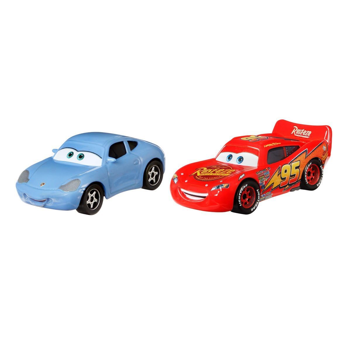 Машинки Disney Pixar Cars Sally and Lightning McQueen Diecast 2 Pack, фото №1