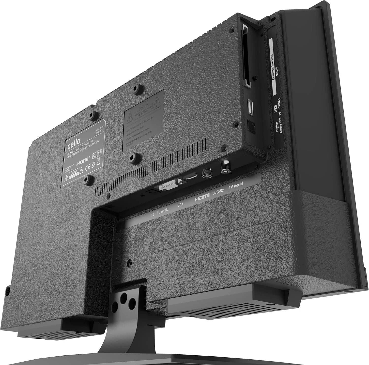 Телевізор 19" Cello C1924SH / HD / 60 Гц / LED / T2 / DVD, фото №4