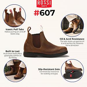 Челсі Infinity Leather Rossi Booma 607 Шкіряні Австралійські Унісекс Черевики synthetic.ua - Фото 1