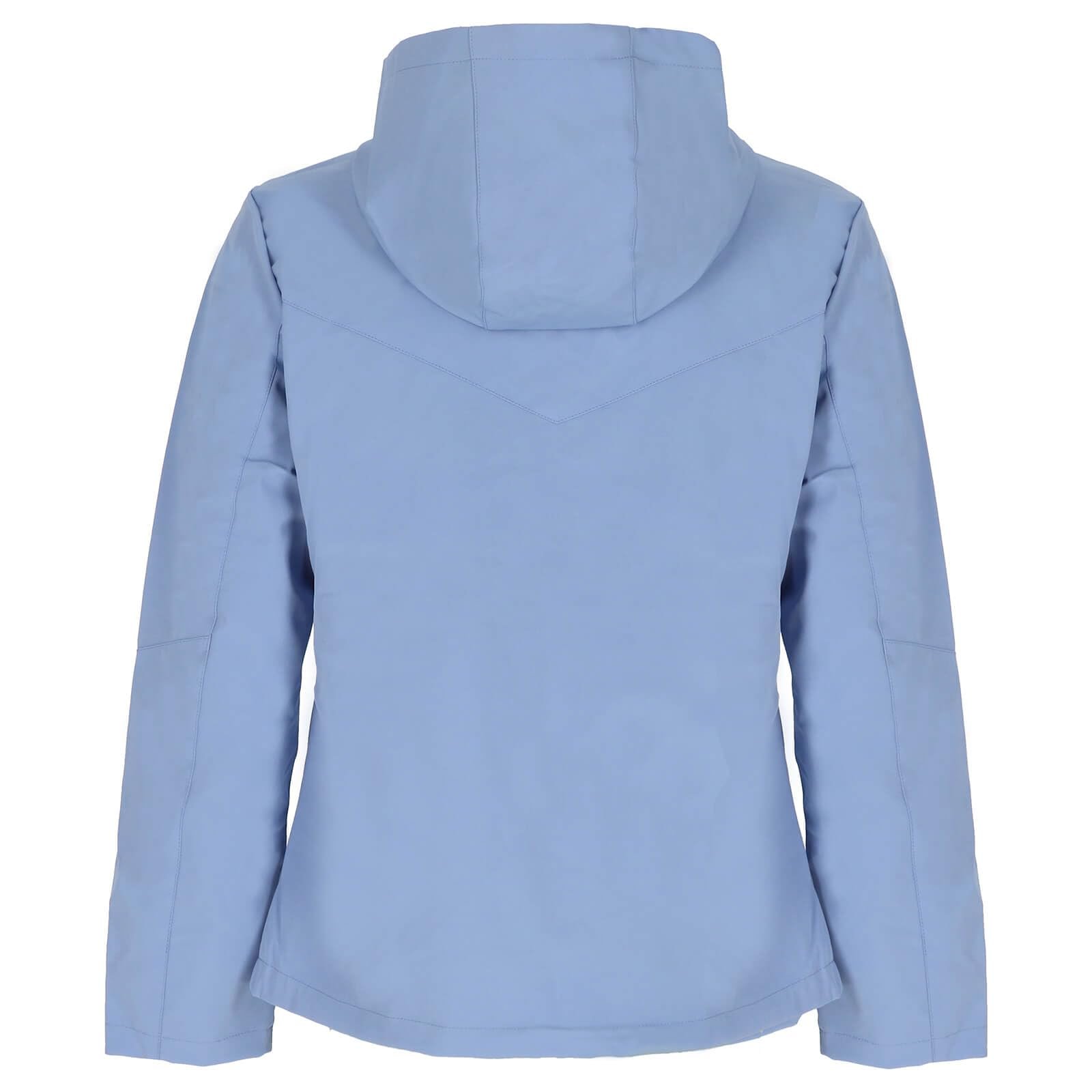 Женская куртка Leitfeuer Двусторонняя с капюшоном - однотонная и модная куртка для активного отдыха в цветную полоску, фото №3