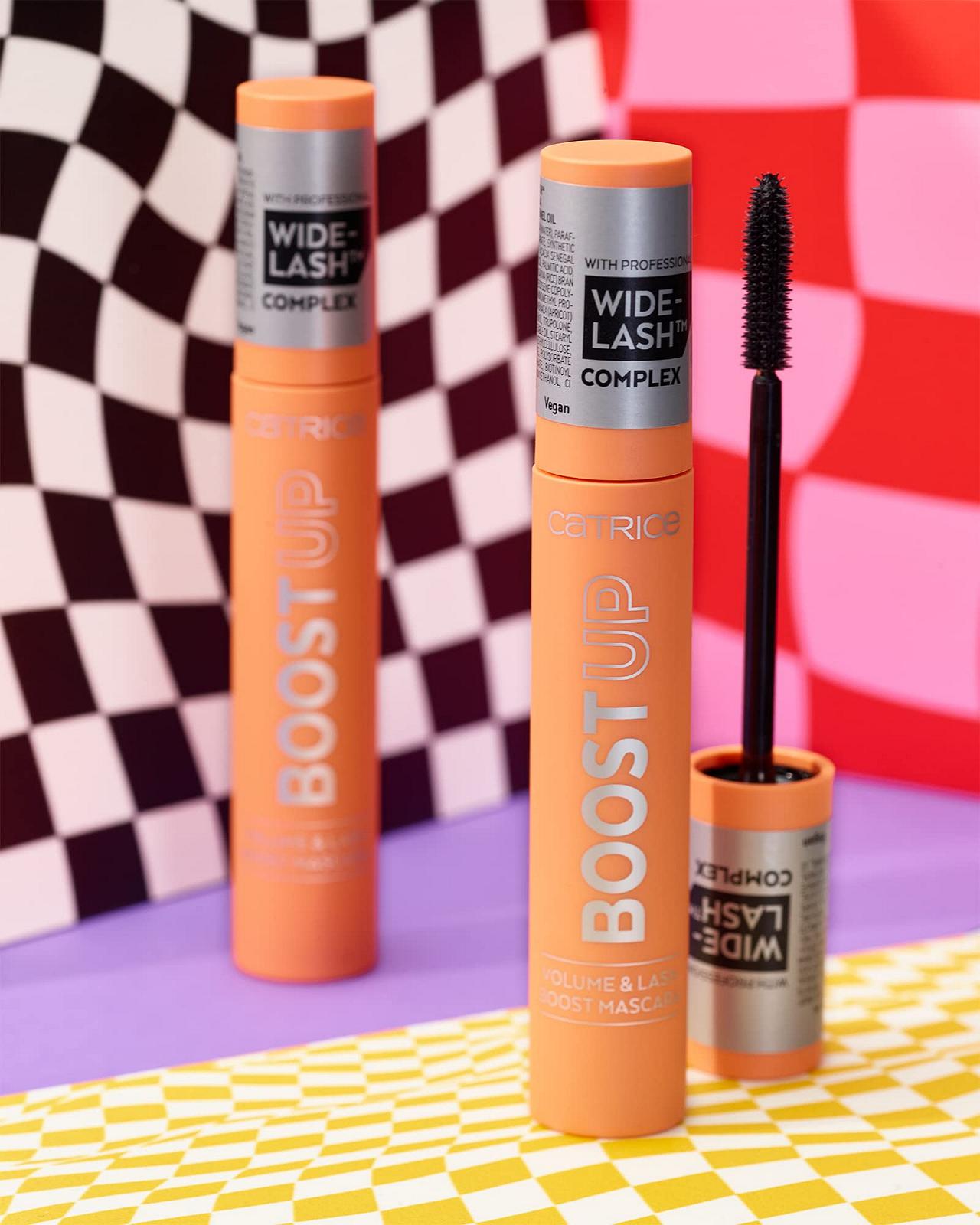 Туш для вій Catrice BOOST UP Volume & Lash Boost No. 010, об'ємна з оліями, сприяє росту вій, веган, чорний, фото №6