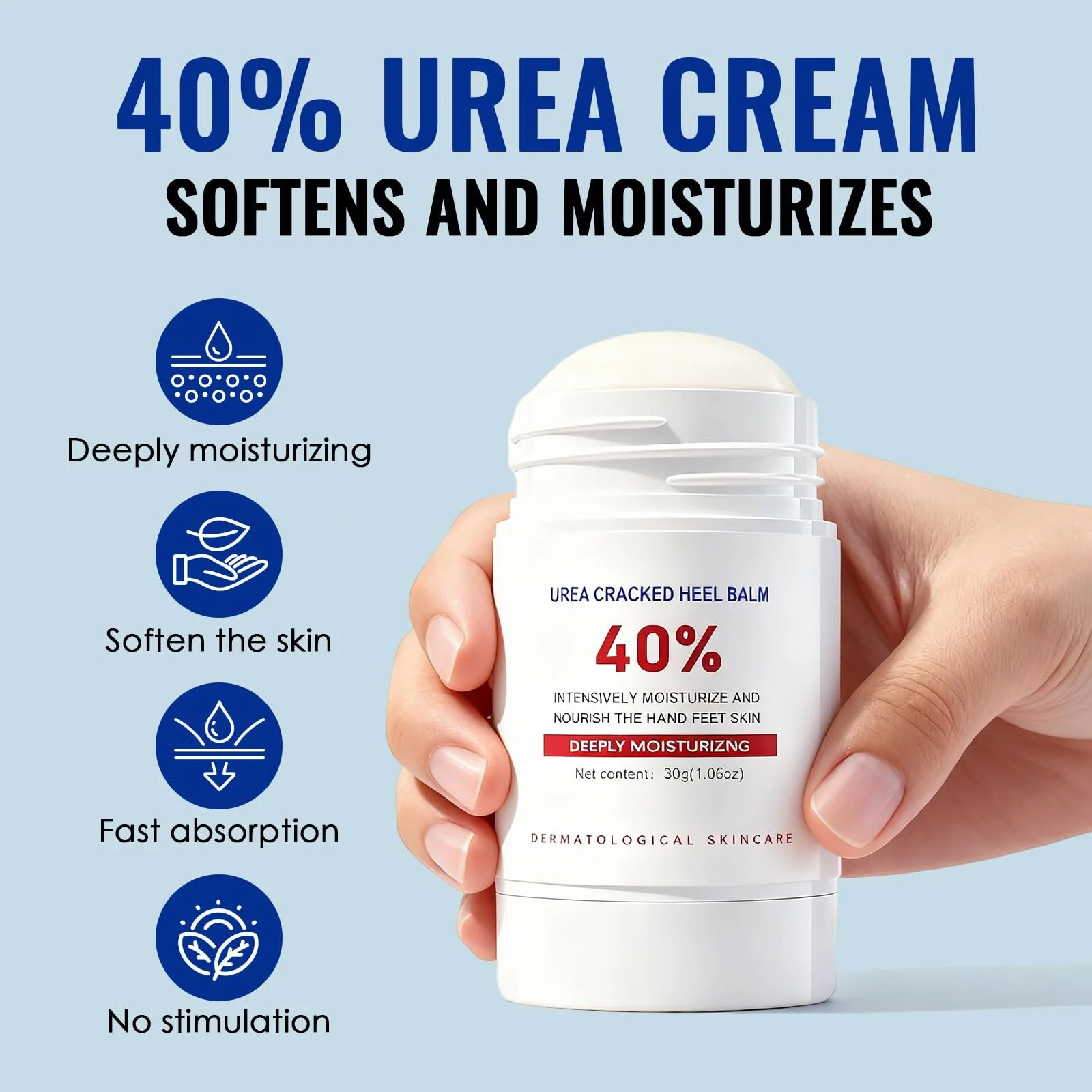 Набор кремов для рук и ног Urea Cream 40% от трещин и мозолей 2 шт по 30 г, фото №2