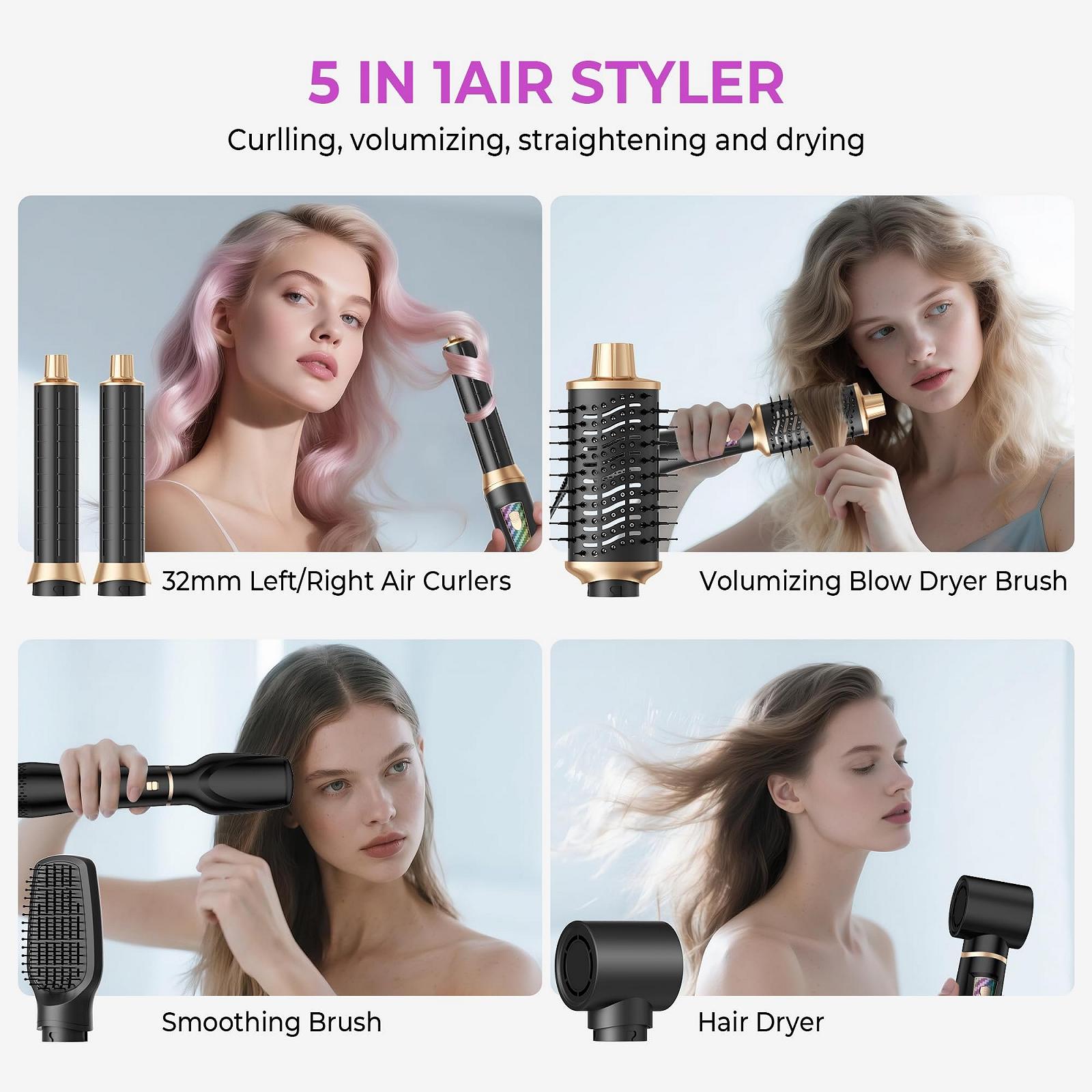 Стайлер для волосся Pro Air Brush 5 в 1 1000 Вт 32 мм, фото №5 Стайлер для волосся Pro Air Brush 5 в 1 1000 Вт 32 мм, фото №5