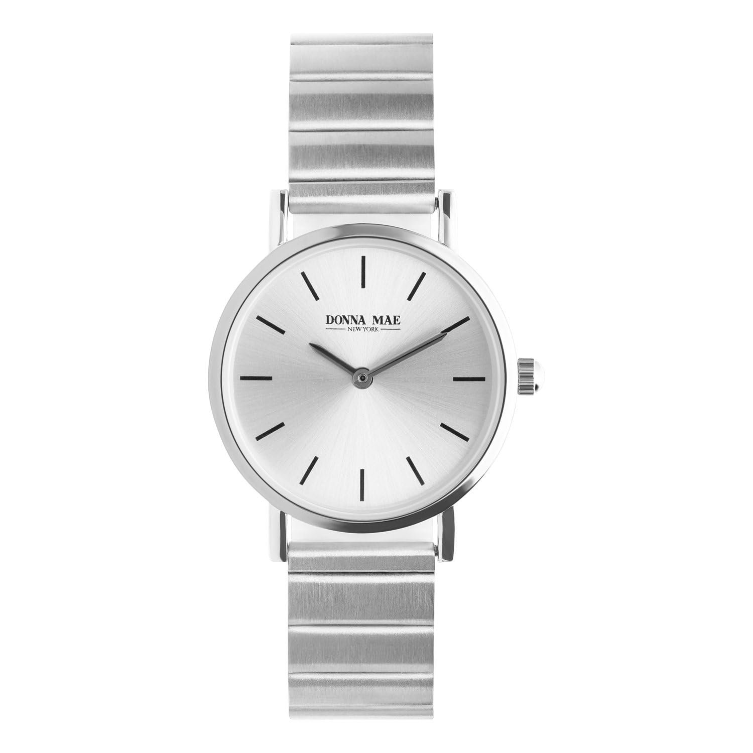 Женские часы Lucardi Donna Mae Серебряные Сталь Серебристый 30мм, фото №1