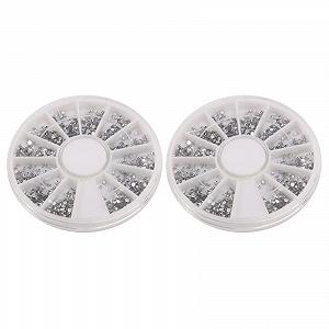 Стрази для нігтів Кристал срібний 1,5 мм - Фото 1