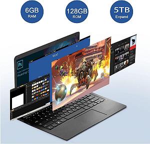Ноутбук 14.1" DUODUOGO Notebook Intel Celeron J3455 RAM 6GB SSD 128GB Windows 11 synthetic.ua - Фото 1