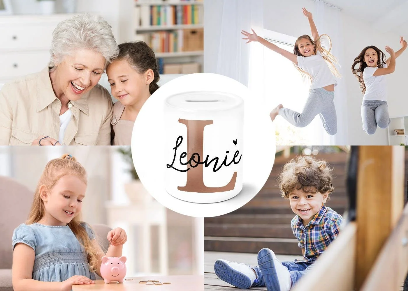 Скарбничка дитяча персоналізована керамічна, фото №5