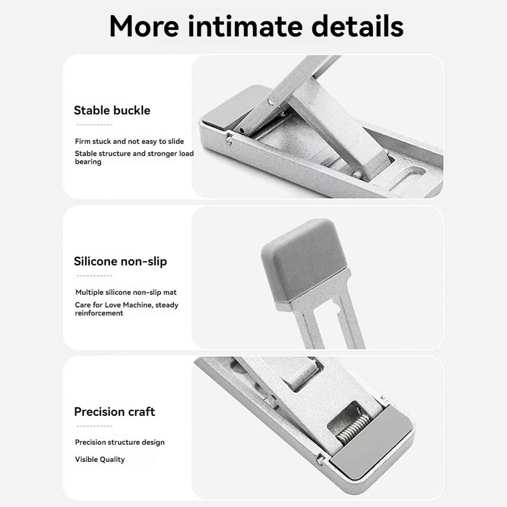 Подставка для ноутбука портативная невидимая, 2 шт Мини ножки алюминиевые, усилитель для ноутбука, алюминиевая базовая опора, складная подставка для ноутбука, фото №4