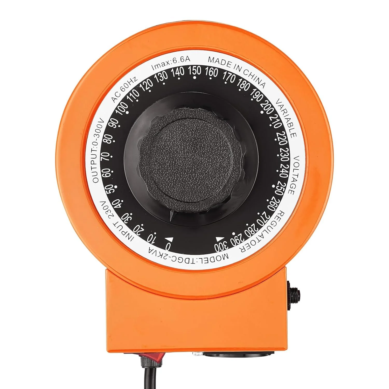 Трансформатор переменного напряжения VEVOR TDGC2-2000VA / 0-300 В / 2000 ВА / 6.6 А / Оранжевый, фото №2 Трансформатор переменного напряжения VEVOR TDGC2-2000VA / 0-300 В / 2000 ВА / 6.6 А / Оранжевый, фото №2