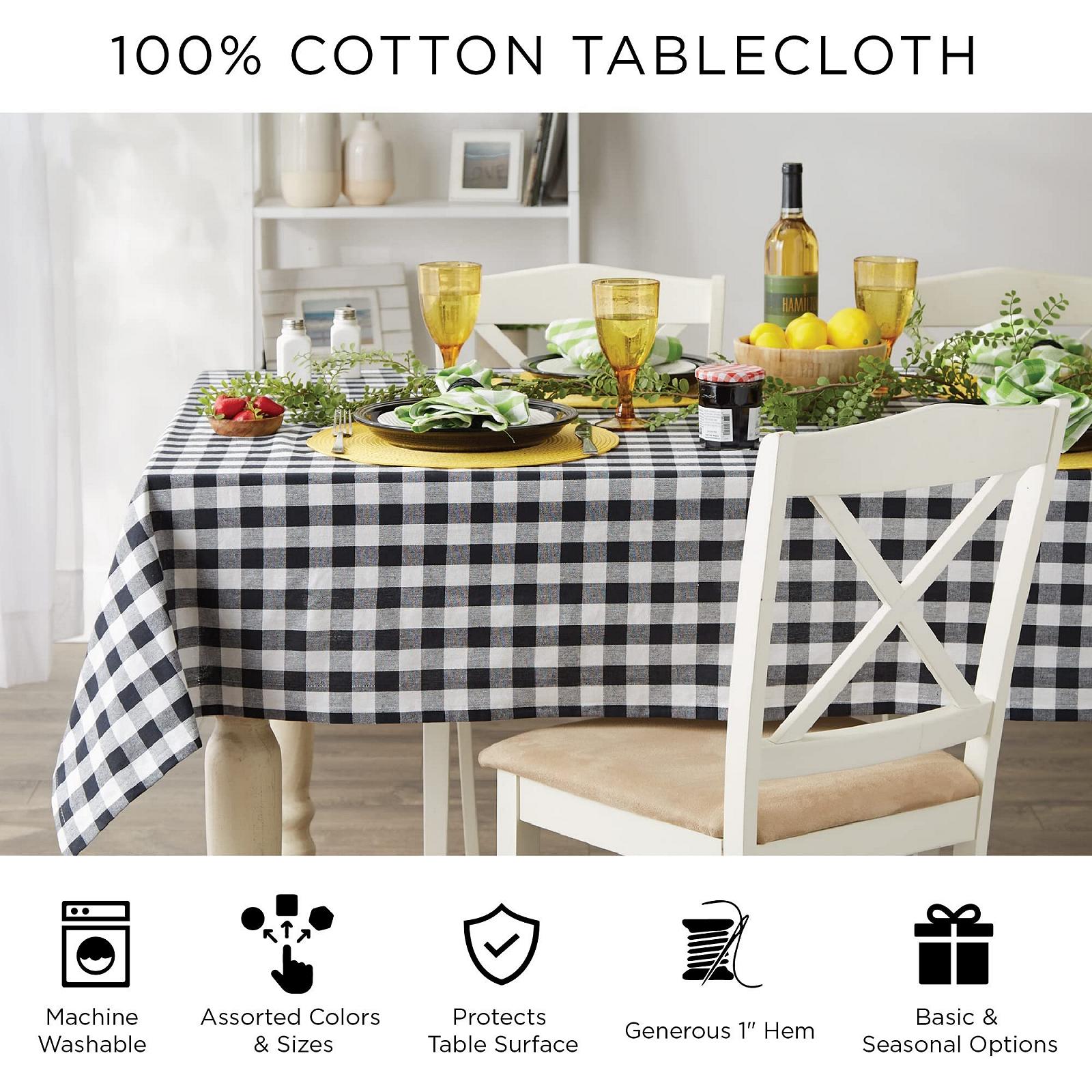 Скатертина DII Chambray 60x104 дюйми 100% бавовна Натуральний, фото №4
