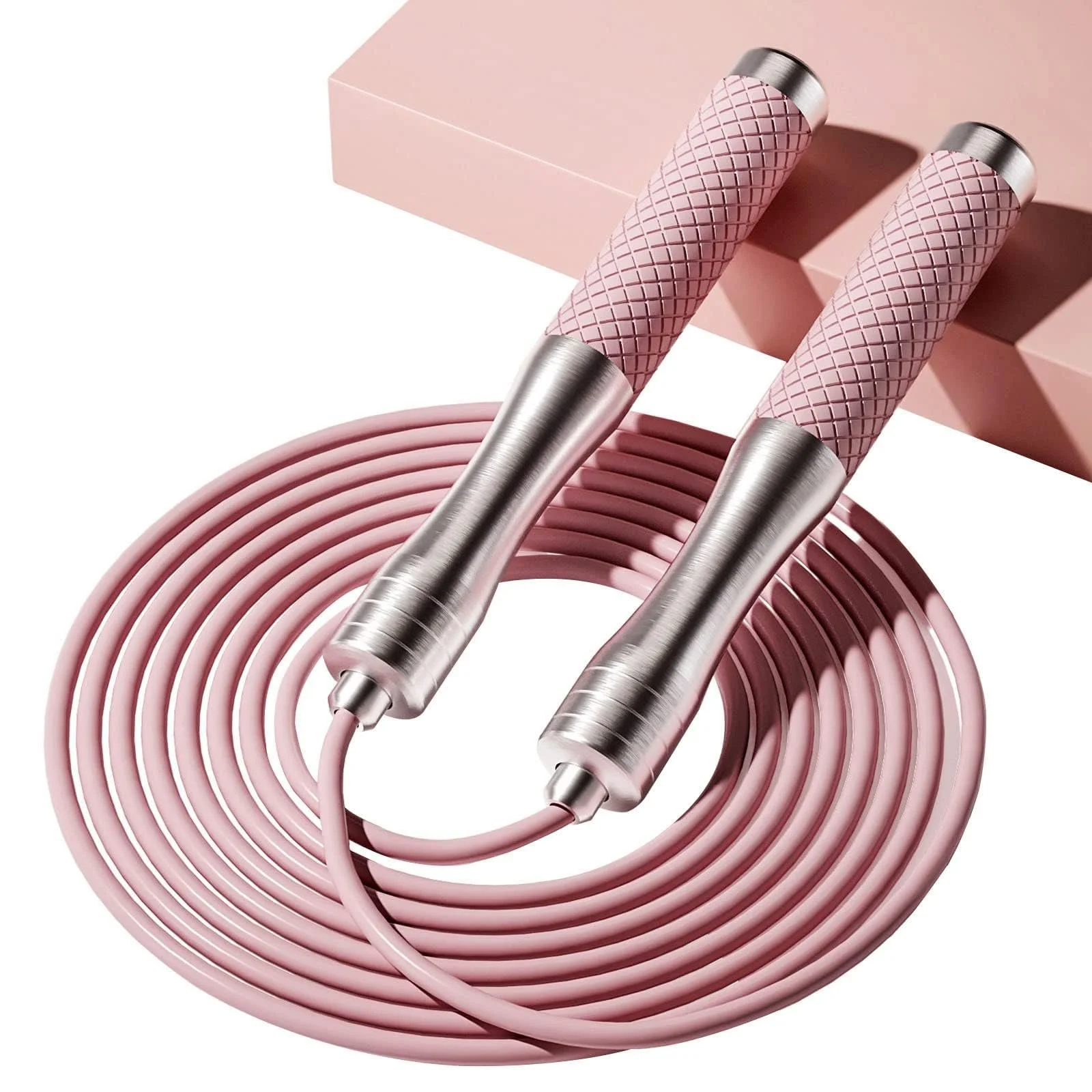 Скакалка Speed Jump Rope Alloy & Silicone Handles Workout Boxing Home Gym, фото №1