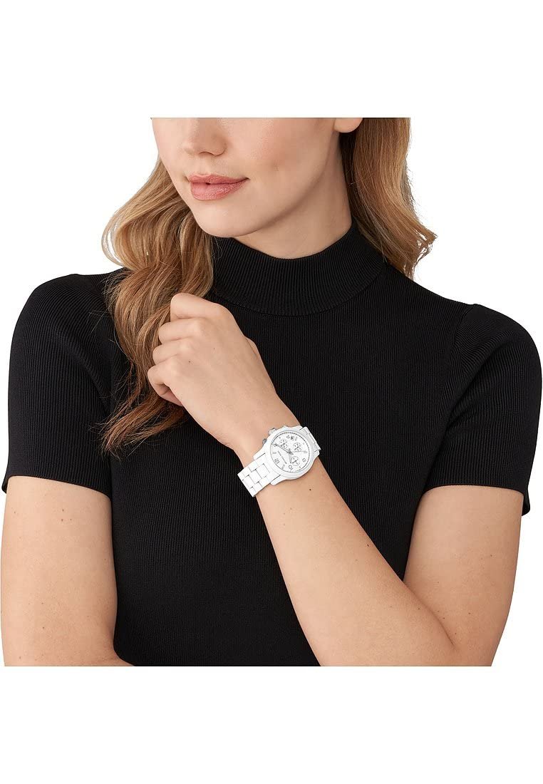 Жіночий Хронограф Michael Kors MK7331 Білий Браслет, фото №4