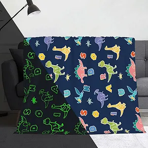 Одеяло Dinosaur Glow in the Dark для мальчиков и детей, подарки, милое одеяло - Фото 1