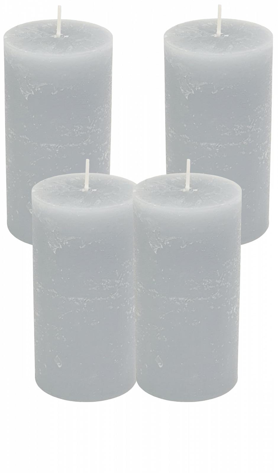 Свічки Gala Rustic 70 x 130 мм Світло-сірий, фото №4 Свічки Gala Rustic 70 x 130 мм Світло-сірий, фото №4