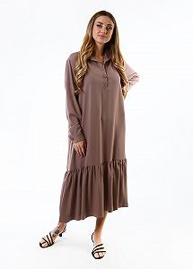 Платье inDresser M Бежевый (IN-F0227Ю034А-Beige) synthetic.ua - Фото 1