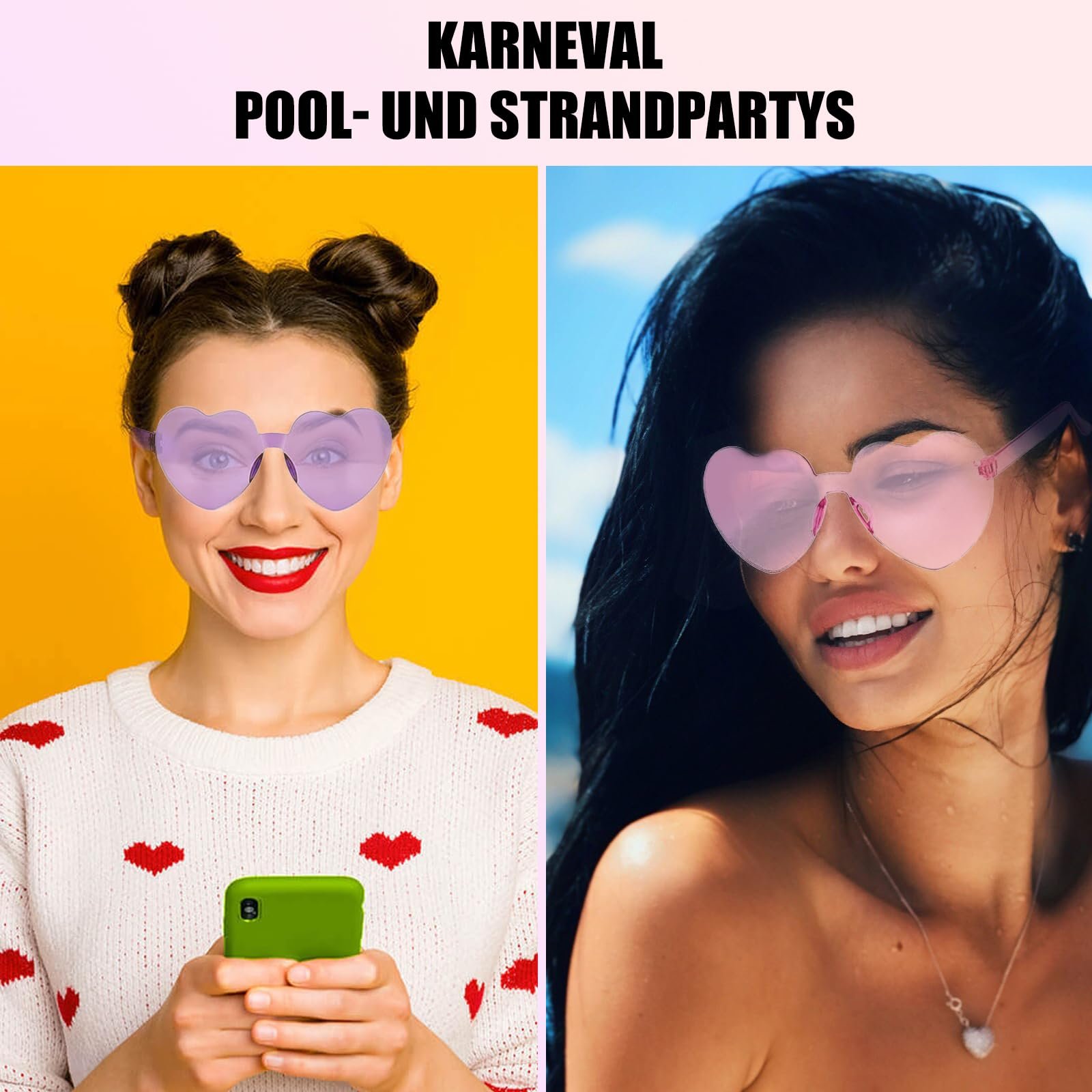 Солнцезащитные очки Сердце BNWRRCVKE Разноцветные 18 пар, фото №4 Солнцезащитные очки Сердце BNWRRCVKE Разноцветные 18 пар, фото №4