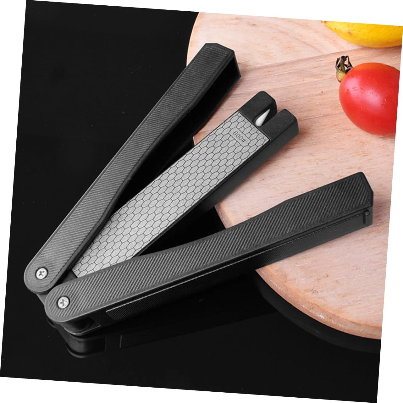 Точилка для ножей и ножниц TOYANDONA профессиональная двухсторонняя алмазная, фото №6