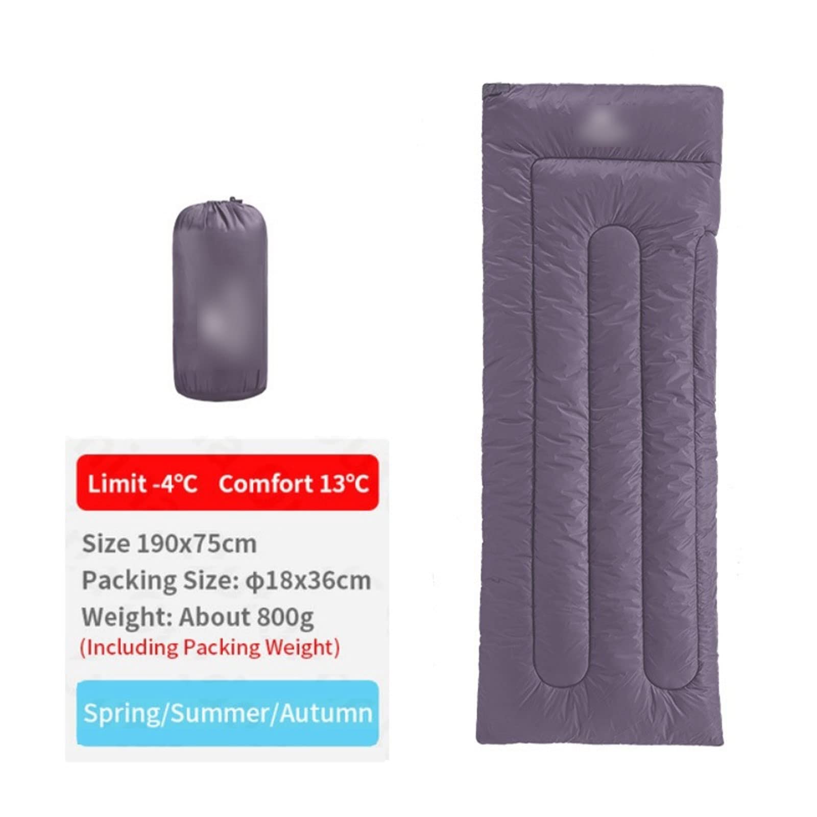 Спальний мішок Baumwoll-Umschlagschlafsack ультралегкий дихаючий водонепроникний 3-сезонний, фото №3