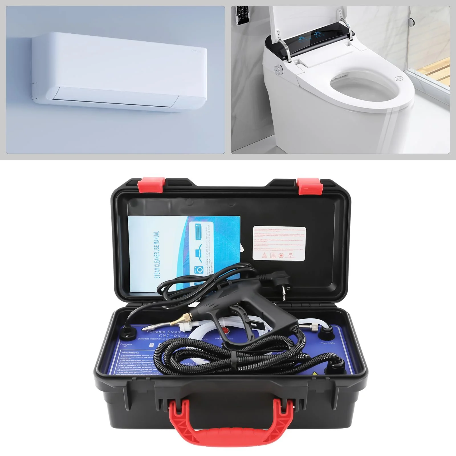 Пароочисник професійний 3000 Вт Dual Mode 130 °C ручний, фото №6 Пароочисник професійний 3000 Вт Dual Mode 130 °C ручний, фото №6