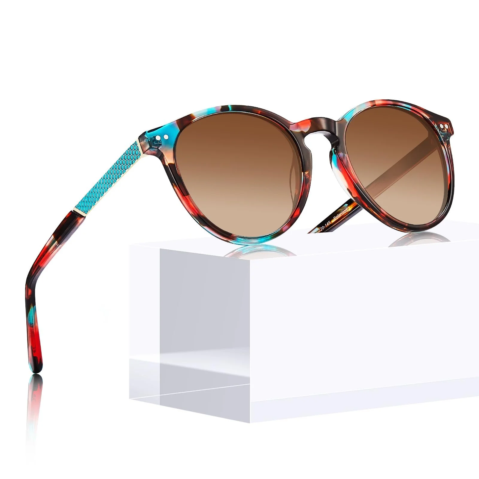 Сонцезахисні окуляри Жіночі Вінтаж CARFIA Круглі Поляризовані, фото №1