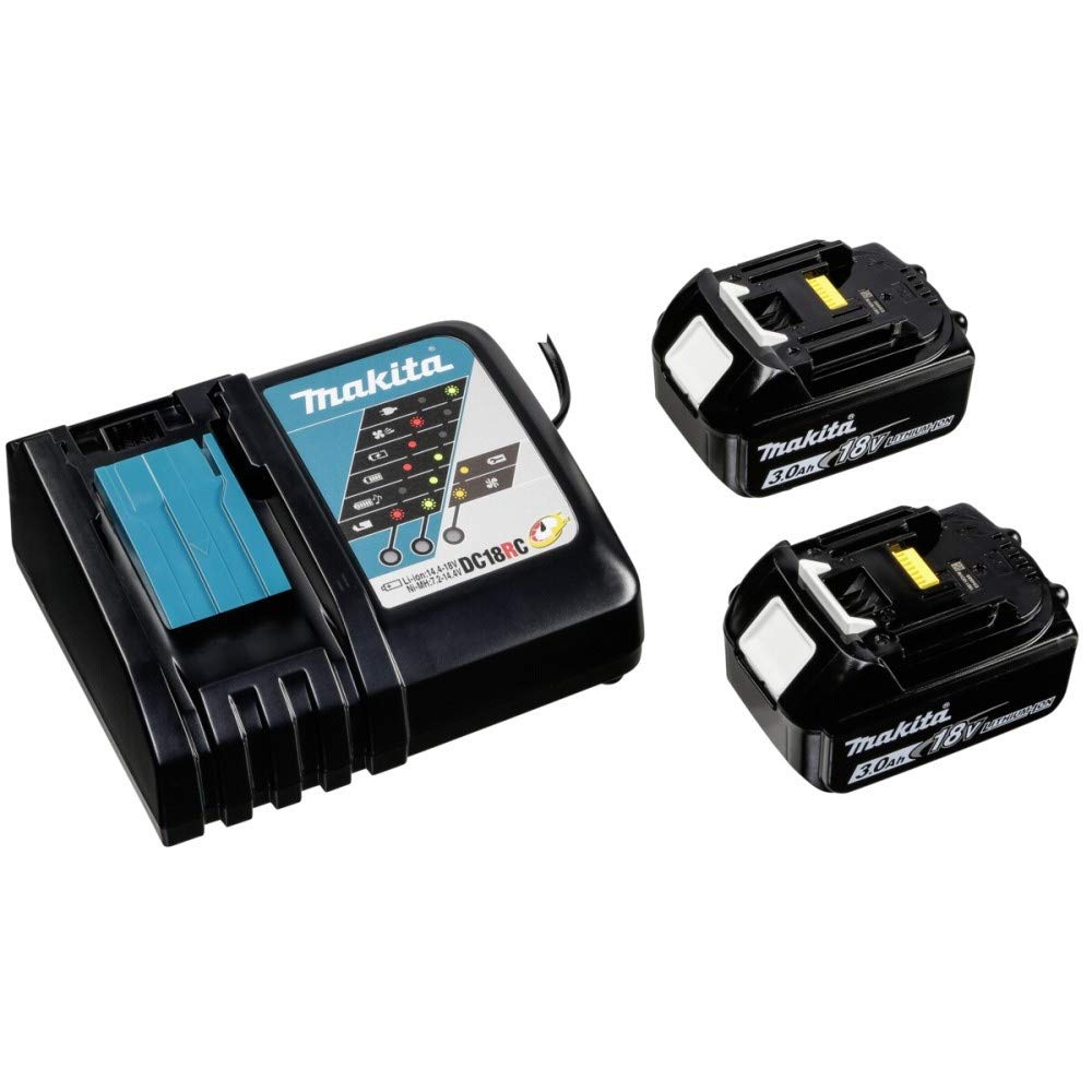 Бездротова дрель-шуруповерт Makita DDF DDF482RFEB 2 x18.0 В-LI 3.0 Агод 1 Вт 18 В Чорний, фото №3