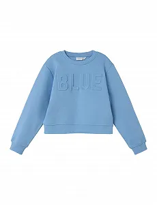 Толстовка NAME IT Nkfkalisse LS Short Loose Sweat Bru для девочек - Фото 1