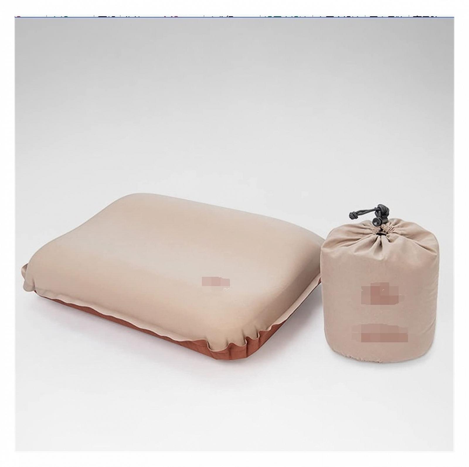 Подушка AISHANBAIHUODIAN Camping Pillow 3D TOFU Надувна Подушка Ультралегка Портативна Подушка для Сну Дорожня Повітряна Подушка для Шиї Хакі, фото №1