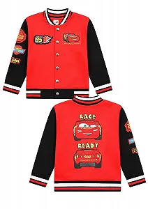 Купить Куртка-бомбер Disney Cars Varsity Lightning McQueen в бейсбольном стиле для детей - Фото 1 Куртка-бомбер Disney Cars Varsity Lightning McQueen в бейсбольном стиле для детей - Фото 1