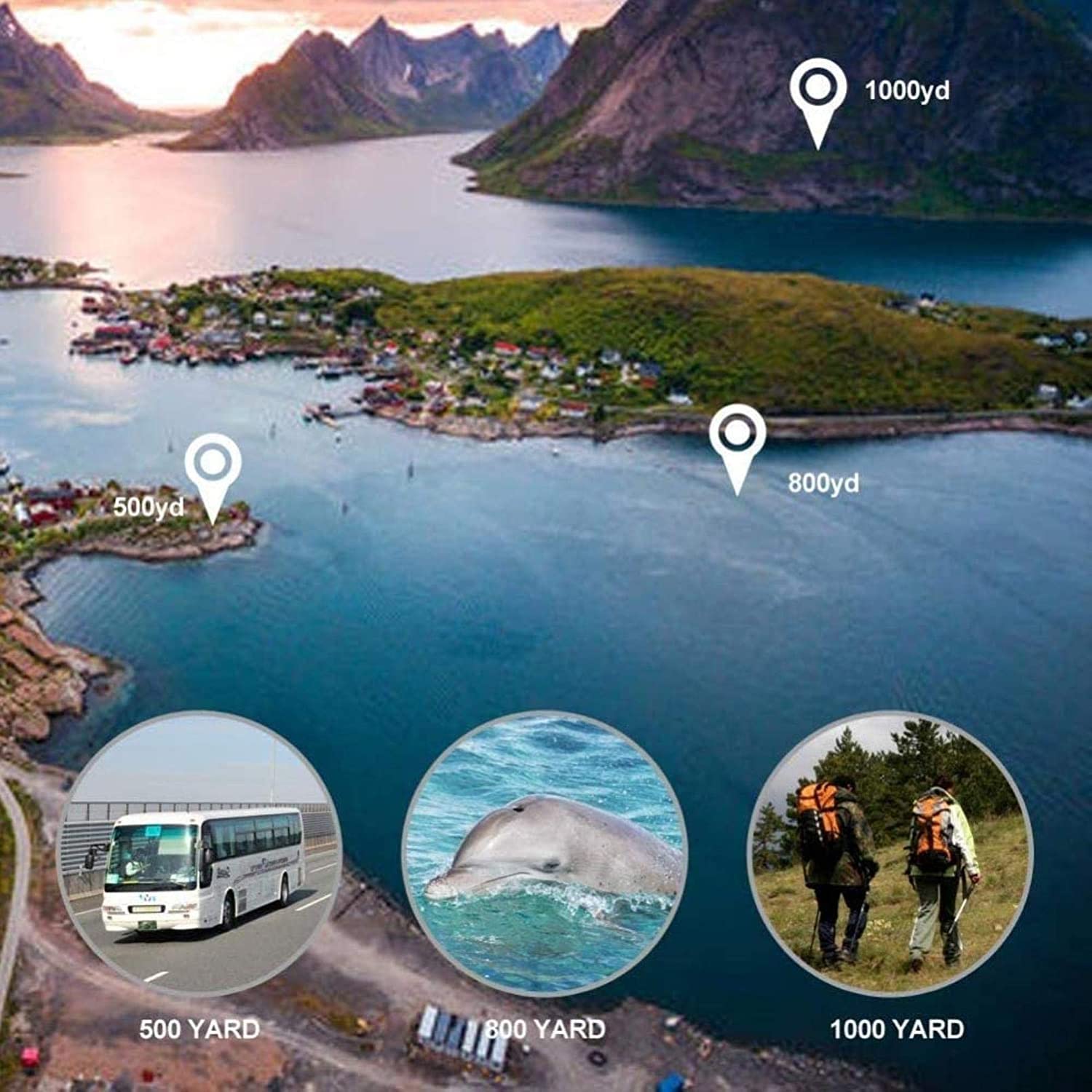 Монокуляр QHYTL 8–40x40 компактный складной водонепроницаемый Bak4 HD Ed-стекло с штативом телефонным зажимом, фото №5