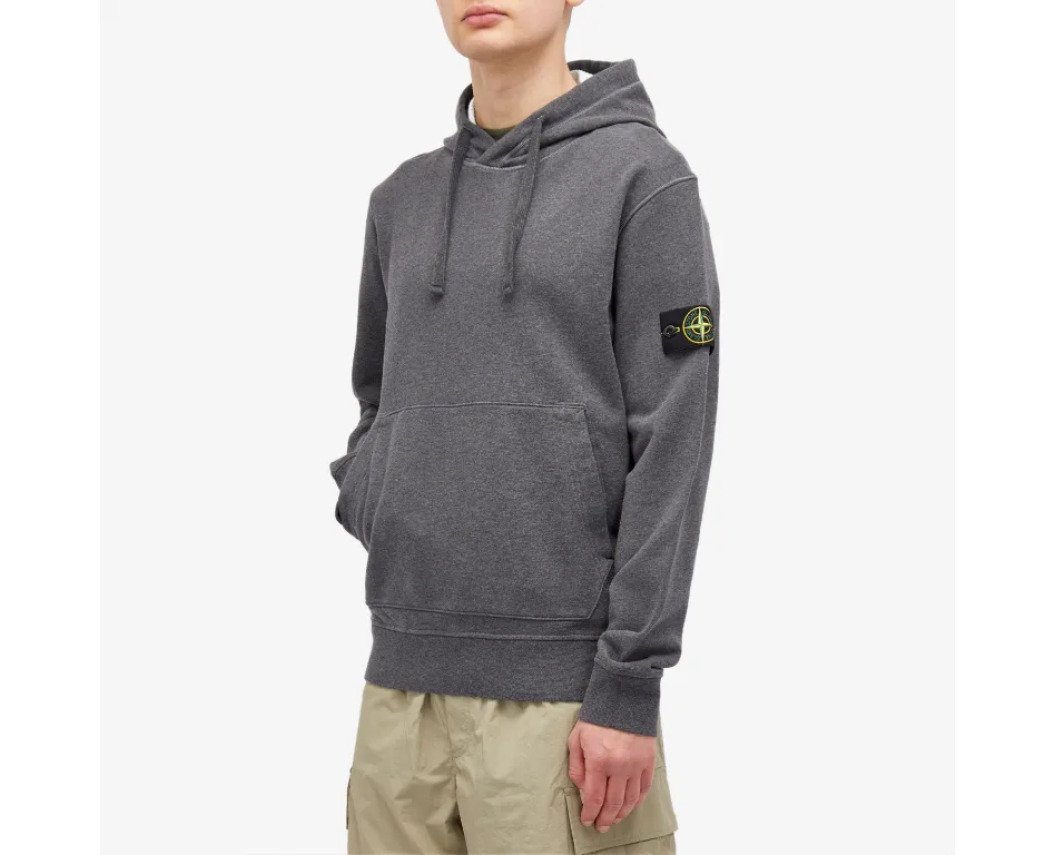 Худі Stone Island Cotton Fleece Garment Dyed Hoodie XL, фото №3