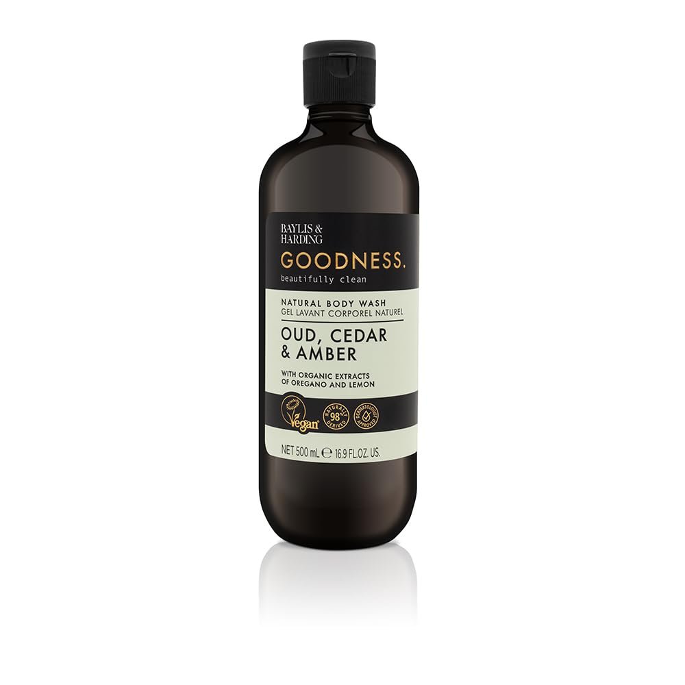 Гель для душа Baylis & Harding Goodness Oud Cedar and Amber 500 мл (Упаковка из 3 шт.), фото №2