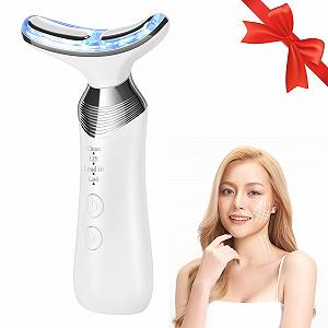 Масажер для обличчя CARER SPARK 4-в-1 RF, масажер для шиї та обличчя, EMS, звукова хвиля, вібрація, світло для антивікового ліфтингу та зміцнення обвислої шкіри - Фото 1