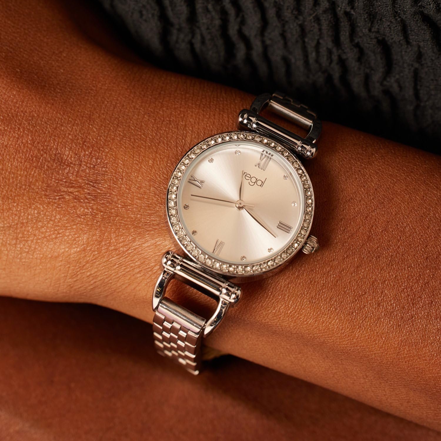 Жіночий годинник Lucardi Regal, сріблястий, цирконій, сплав, сріблястий, 29.90 мм, фото №3