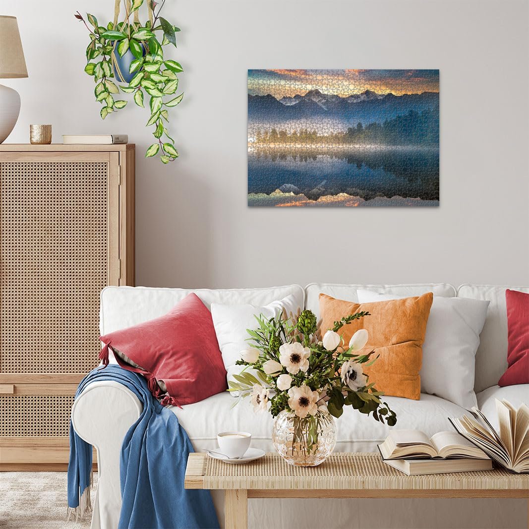 Пазл Ravensburger 12000356 Sunrise Over Lake Matheson 1000 деталей Amazon Special Edition, фото №5 Пазл Ravensburger 12000356 Sunrise Over Lake Matheson 1000 деталей Amazon Special Edition, фото №5