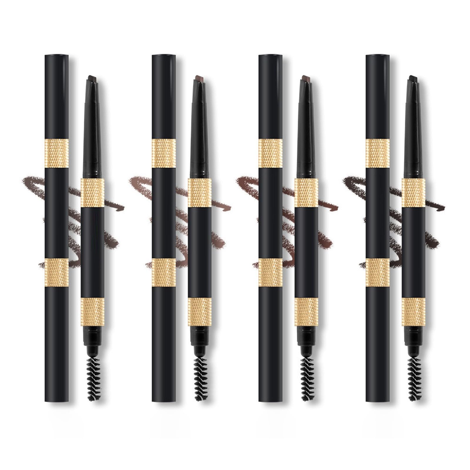 Карандаш для бровей Black Double Head Eyebrow Pencil with Eyebrow Brush, фото №5